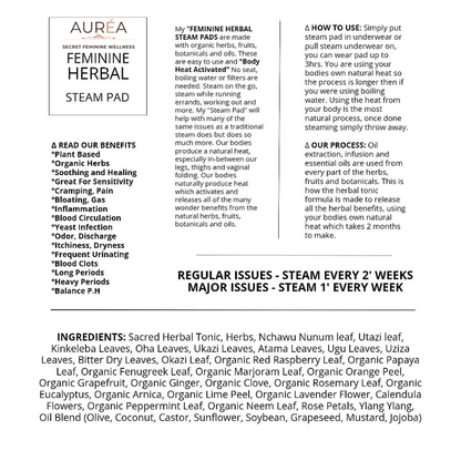 Feminine Herbal Steam Pad